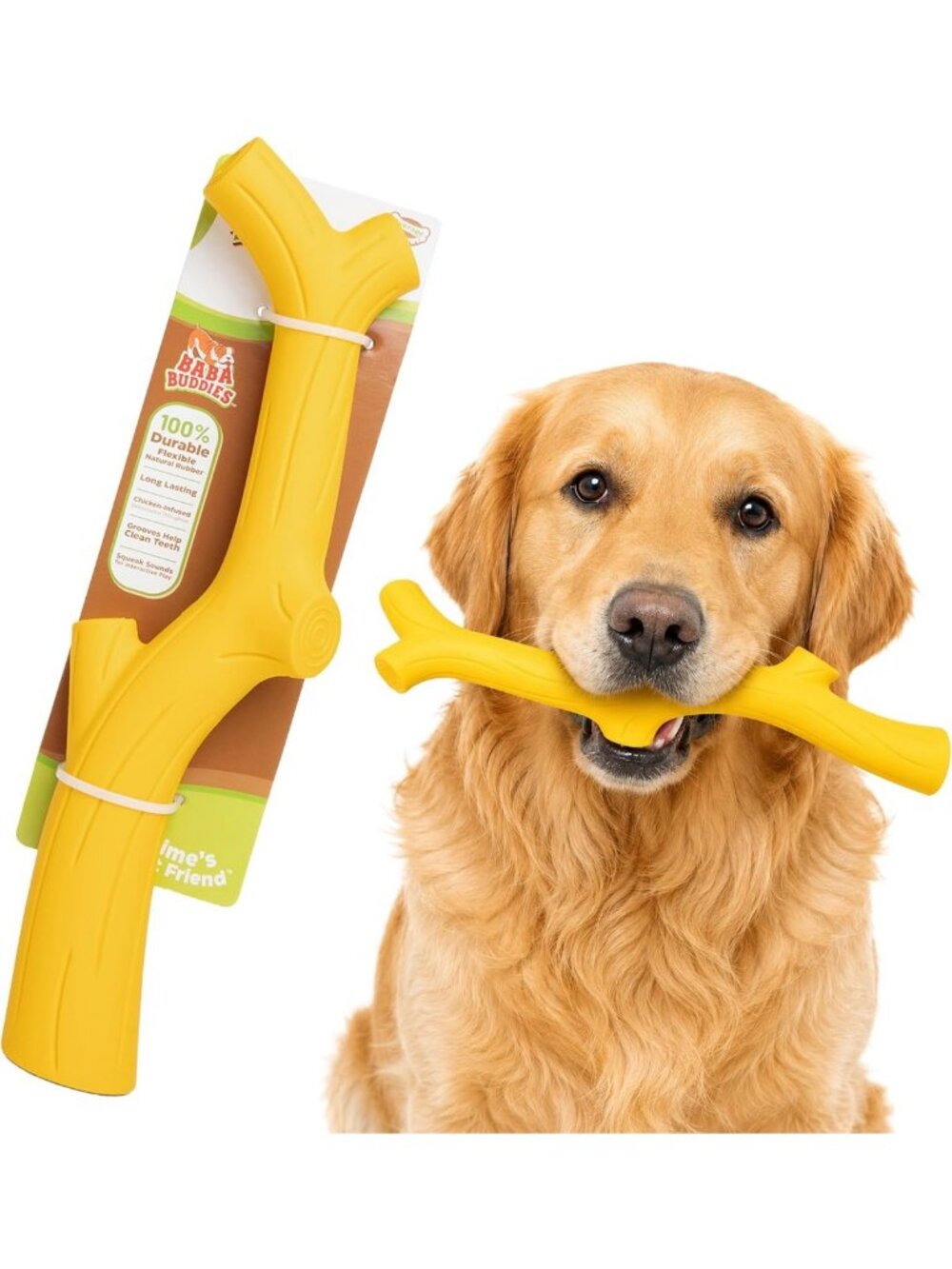 Durable Chicken Flavored Dog Chew Toy for Aggressive Chewers - Perfect for
